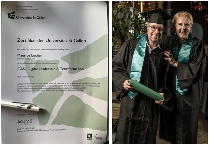 Zertifikat CAS-Lehrgang "Digital Leadership & Transformation" mit Maurice Locher